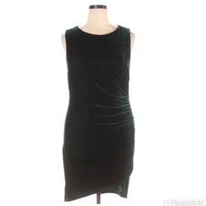 Like New-Soprano velvet dark green casual dress